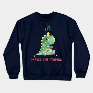 Tree Rex Funny Christamas Crewneck Sweatshirt